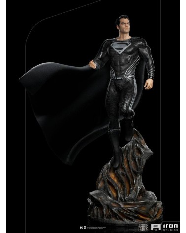 Zack Snyder's Justice League Estatua Art Scale 1/4 Superman Black Suit 69 cm