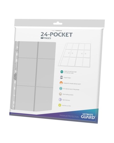 Ultimate Guard 24-Pocket QuadRow Pages Side-Loading Transparente (10)