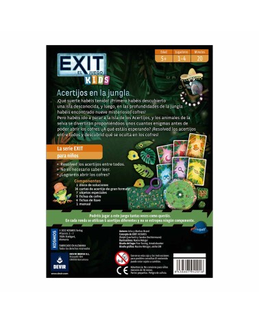 EXIT ACERTIJOS EN LA JUNGLA(INFANTIL)