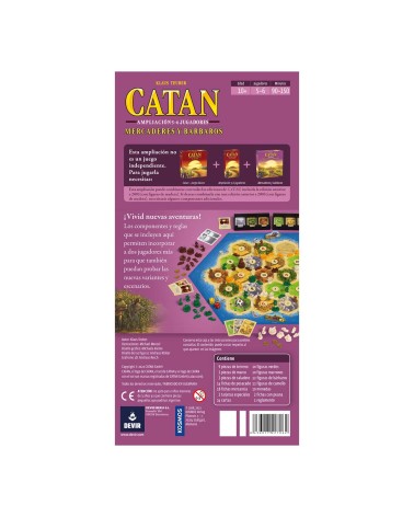 CATAN MERCADERES Y BARBAROS EXP 5-6 JUG