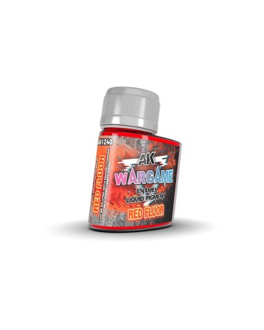 RED FLUOR 35ML - LIQUID PIGMENT - WARGAME SERIES