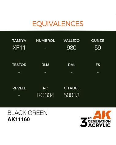 BLACK GREEN (17ML) - STANDARD COLOR