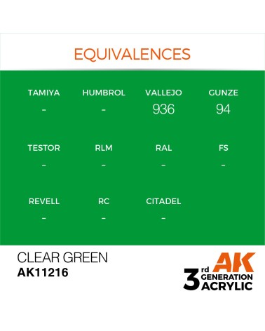 CLEAR GREEN (17ML) - STANDARD COLOR