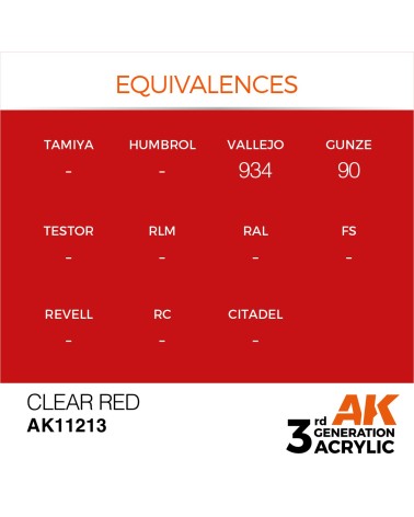 CLEAR RED (17ML) - STANDARD COLOR