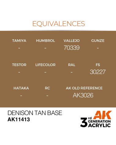 DENISON TAN BASE (17ML) - FIGURES COLOR