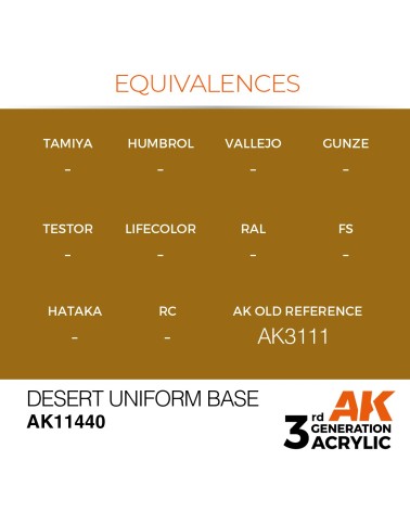 DESERT UNIFORM BASE (17ML) - FIGURES COLOR