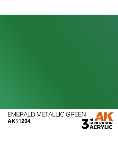 EMERALD METALLIC GREEN (17ML) - METALLIC COLOR