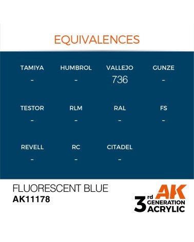 FLUORESCENT BLUE (17ML) - STANDARD COLOR