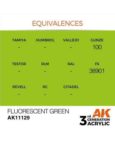 FLUORESCENT GREEN (17ML) - STANDARD COLOR