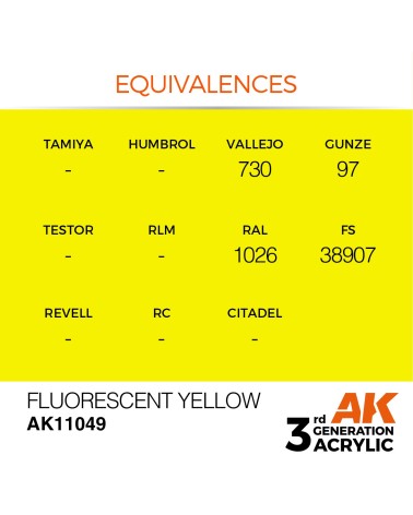 FLUORESCENT YELLOW (17ML) - STANDARD COLOR