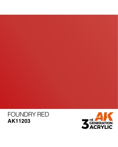 FOUNDRY RED (17ML) - METALLIC COLOR