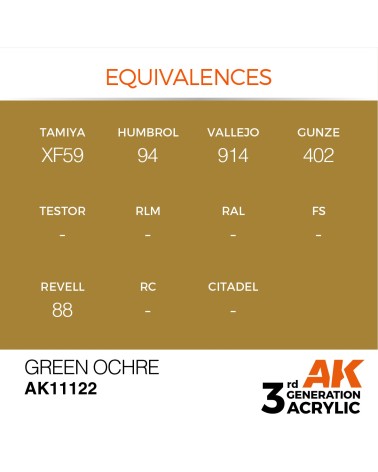 GREEN OCHER (17ML) - STANDARD COLOR