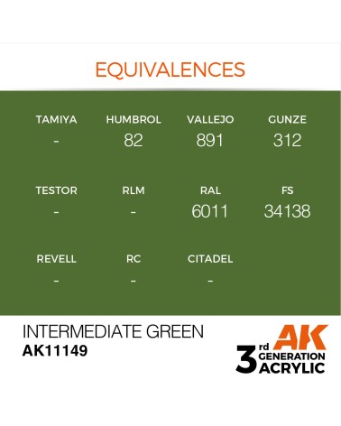 INTERMEDIATE GREEN (17ML) - STANDARD COLOR