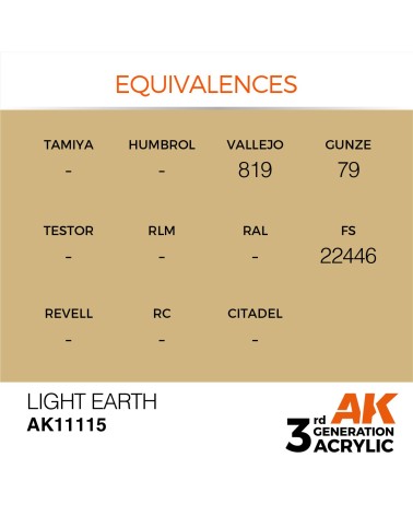 LIGHT EARTH (17ML) - STANDARD COLOR