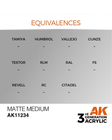 MATTE MEDIUM (17ML) - AUXILIARY COLOR