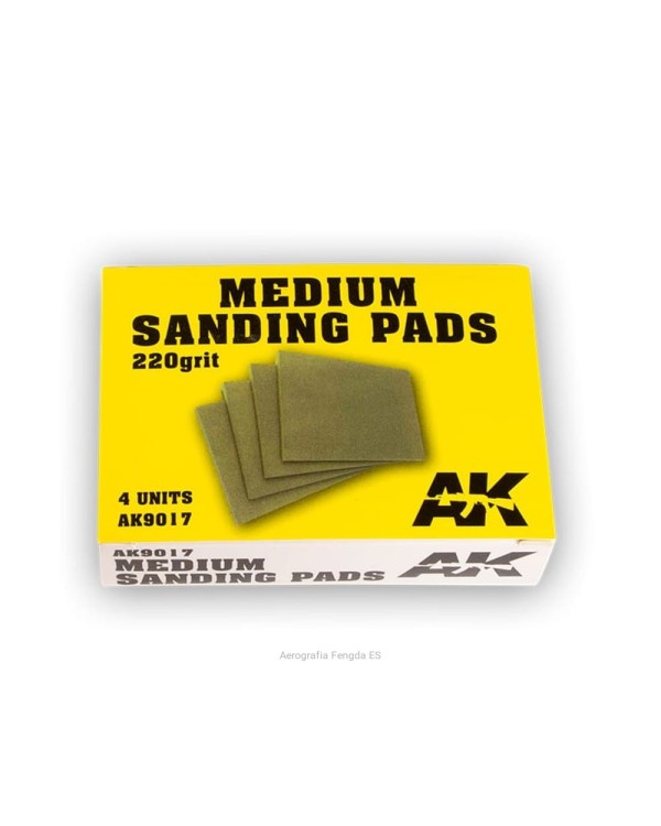 MEDIUM SANDING PADS 220 GRIT (4 UNITS)