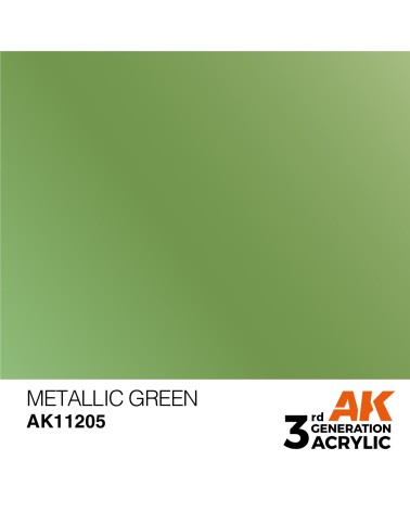 METALLIC GREEN (17ML) - METALLIC COLOR