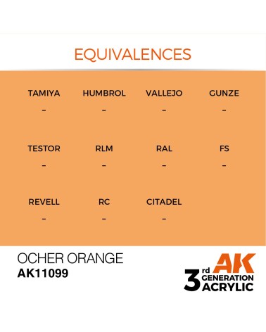 OCHER ORANGE (17ML) -STANDARD COLOR