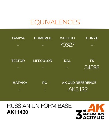 RUSSIAN UNIFORM BASE (17ML) - FIGURES COLOR