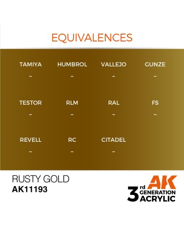 RUSTY GOLD (17ML) - METALLIC COLOR