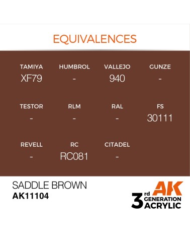 SADDLE BROWN (17ML) - STANDARD COLOR