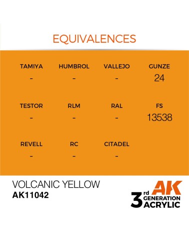 VOLCANIC YELLOW (17ML) - STANDARD COLOR