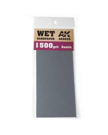 WET SANDPAPER 1500 GRIT (3 UNITS)