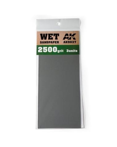 WET SANDPAPER 2500 GRIT (3 UNITS)