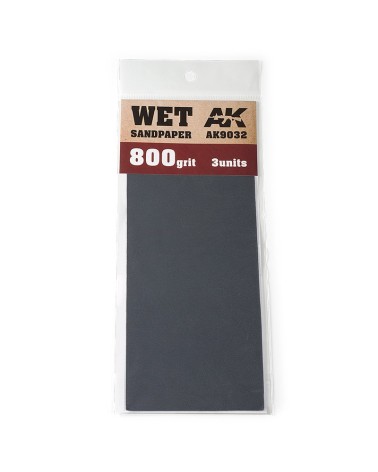 WET SANDPAPER 800 GRIT (3 UNITS)