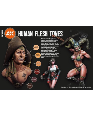 HUMAN FLESH TONES COLORS SET