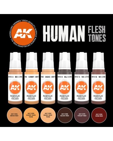 HUMAN FLESH TONES COLORS SET