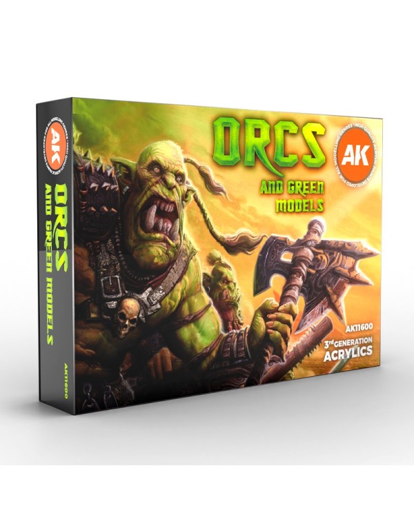 ORCS AND GREEN MODELS COLORS SET